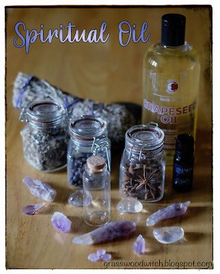 Grasswood Witch: Spiritual Oil Cleansing Oils Witchcraft, Wicca Oils, Money Oil Recipe, Body Oil Recipe, Body Oil Diy, Magick Oil, Witchcraft Herbs, Thieves Oil, Witchcraft Spells For Beginners