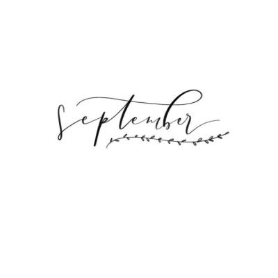 September Calligraphy Fonts, September In Cursive, September Hand Lettering, September Calligraphy, September Font, Fall Tapestry, April Bujo, September Writing, Delta Breezes