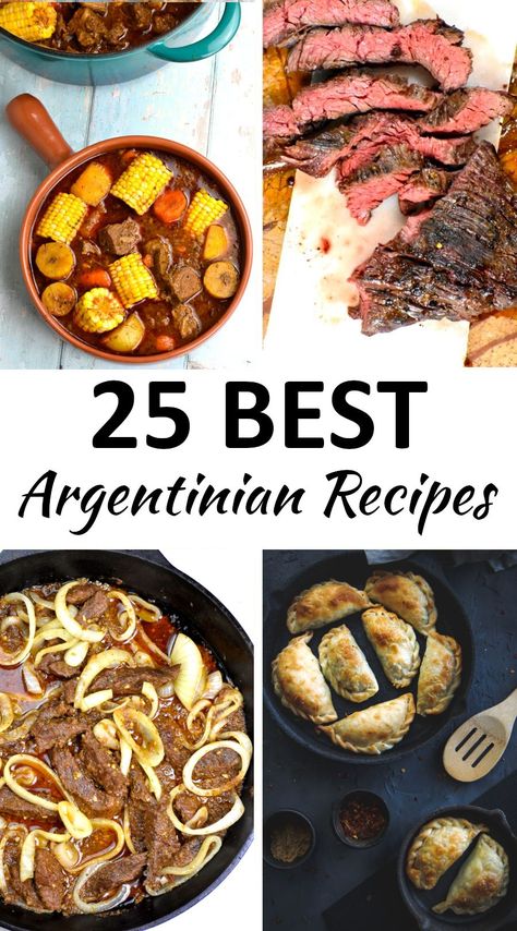 The 25 BEST Argentinean Recipes - GypsyPlate Argentinian Recipes, Argentinian Cuisine, Argentine Recipes, Argentina Food, Argentinian Food, South American Recipes, America Food, Appetizer Dishes, American Dishes