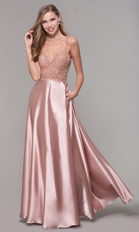 Beaded Bodice Prom Dress, Maternity Evening Gowns, Rose Gold Prom Dress, Rose Gold Bridesmaid Dress, Pink Evening Gowns, Lace Maternity Dress, Maternity Long Dress, Formal Prom Dresses Long, Rose Gold Dress