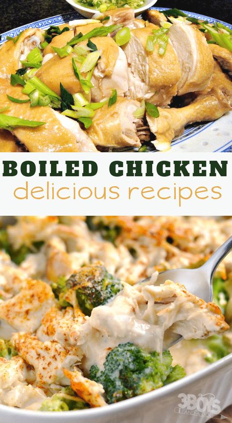 simple boiled chicken recipes #chicken #recipes #easyweeknightrecipes Chicken Recipes Ideas, Boiled Chicken Recipes, Chicken Shawarma Recipe, Boiled Chicken Breast, Make Shredded Chicken, Chicken Recipes Boneless, Quick Chicken Recipes, Easy Chicken Breast, Healthy Chicken Recipes Easy