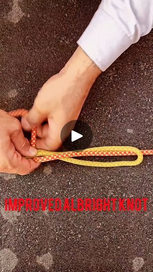 21K views · 391 reactions | Improved Albright Knot #knot #outdoors #diy #techniques #trick #tips #fyp #knottying #knottok #knots #knotok #sailor #marine #line #rope #notsexpert #howto #nudos #camping #outdoors | Rope Expert | Rope Expert · Original audio Albright Knot, Sailors Knot, Sailor Knots, Diy Techniques, Camping Outdoors, Tie Knots, Knot, Audio, Camping