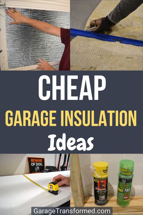 Discover some of the best cheap garage insulation options to help you save money & keep your garage warm & cozy during winter! Garage Insulation Ideas, Garage Insulation Diy, Insulate Garage, Insulation Ideas, Cheap Insulation, Diy Insulation, Rigid Foam Insulation, Garage Insulation, Foam Insulation Board