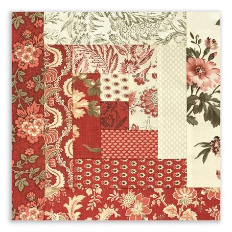 French General Fabric Quilt, Red And Cream Quilts, French General Quilts Ideas, French General Quilts Pattern, French General Quilts, French Country Quilt, French General Fabric, French Quilt, Country Quilt