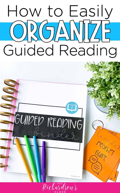 Pick up some fresh tips and ideas for guided reading organization, especially your guided reading binder. Also snag the FREEBIE that is one of the most used resources for guided reading, too! #Freebie #GuidedReading #Literacy Guided Reading Binder, Guided Reading Organization, Kindergarten Organization, Decomposing Numbers, Guided Reading Activities, Guided Reading Kindergarten, Guided Reading Lessons, First Grade Sight Words, Guided Reading Groups