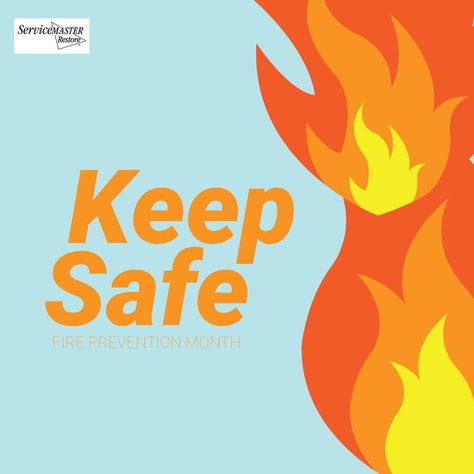 Fire Prevention Week!  Fire Safety Tip:  Smoke alarms should be installed in every room and level in your home, in the hallway or aisle and basement. Smoke spreads faster when there is a fire. The purpose of working smoke alarms is to provide early warning to quickly get outside of the home and to promptly stop the fire.  #firepreventionweek #fpw #smokealarms #firedamage #firerestoration #servicemasterbyenterpriserestorations Fire Prevention Month, Fire Safety Tips, Fire Prevention Week, Prevention Month, Fire Damage, Fire Prevention, Fire Safety, Safety Tips, Get Outside