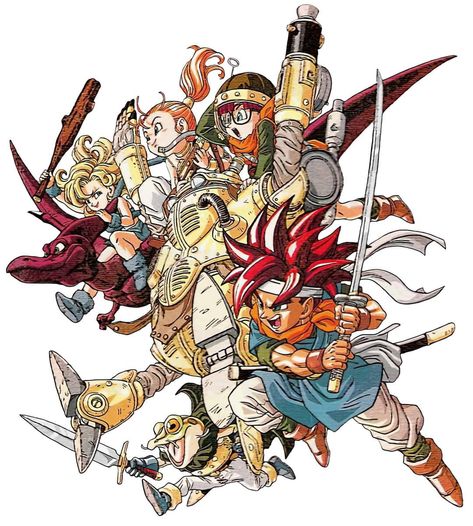 Akira Toriyama Art, Akira Characters, Toriyama Art, Chrono Cross, V Jump, Kuchiki Byakuya, Chrono Trigger, Retro Gaming Art, Gaming Tattoo