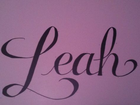 Name Name Leah! Leah Name, Name Drawings, Chicano Lettering, Handwriting Paper, Cute Hand Tattoos, Neon Quotes, Baby Names And Meanings, Name Letters, Maths Puzzles