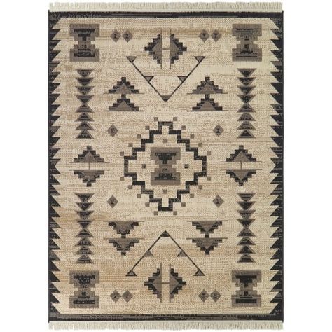 Cazenave Vintage Southwestern Area Rug - Bed Bath & Beyond - 40327997 Modern Southwestern Decor, Cabin Rug, Western Rug, Neutral Cottage, Southwestern Living Room, Fountain House, Rustic Carpet, Zapotec Rugs, Cabin Rugs