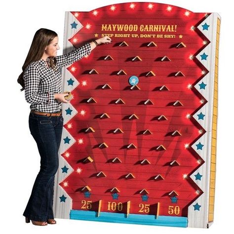 Plinko like board drop game  Party entertainment Carnival | Home & Garden, Greeting Cards & Party Supply, Party Supplies | eBay! Game Show Party, Plinko Game, Diy Carnival Games, Carnival Birthday Party Theme, Diy Carnival, Creepy Carnival, School Carnival, Christmas Carnival, Carnival Birthday Parties