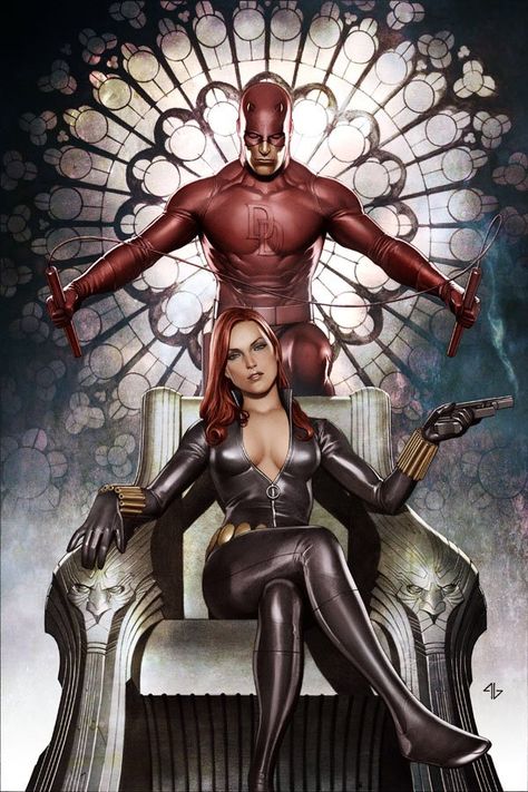 Cool Comic Art on Twitter: "Daredevil & Black Widow by Adi Granov @Adi_Granov… " Marvel 1602, Adi Granov, Heroic Fantasy, Marvel Daredevil, Black Widow Marvel, Bd Comics, Marvel Vs Dc, Marvel Comics Art, Moon Knight