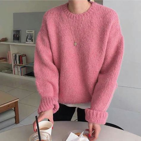 Pink Aesthetic Winter Outfit, Cozy Outfit, Outfit Inspo Fall, Swag Outfits, Casual Style Outfits, Pink Sweater, Outfits Casuales, Comfy Outfits, Everyday Outfits