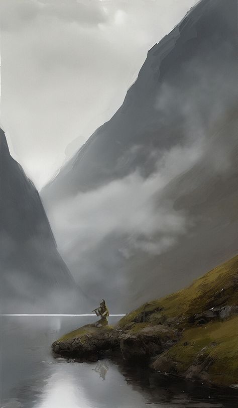 ArtStation - Fjord Fjords Aesthetic, Fjord Aesthetic, Norway Aesthetic, Norway Fjords, Ghost Lights, Baking Project, Art Story, Fantasy Novel, City Skyline