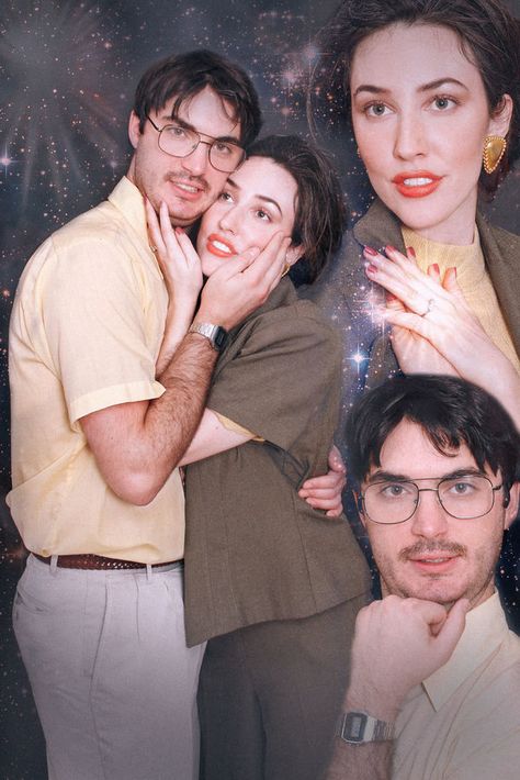 80s Couples, Awkward Family Pictures, Funny Couple Photos, 80s Couple, Funny Photoshoot, Funny Photoshoot Ideas, Funny Couple Poses, Funny Engagement Photos, 90s Couples