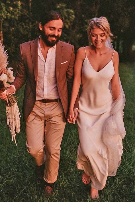 18 Stylish Groom Attire For Bohemian Wedding ❤  groom attire brown jacket casual rustic joeywillis⁠⠀ #weddingforward #wedding #bride Groom Attire Brown, Bohemian Wedding Groom, Simple Beach Wedding Dress, Simple Wedding Dress Boho, Burgundy Prom Dress Long, Cheap Wedding Dress Boho, Cheap Lace Wedding Dresses, Simple Beach Wedding, Casual Grooms