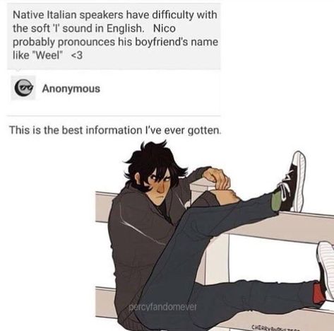 Yeah, but he's lived in America long enough (78 years) to where he's adopted an American accent. Italian Books, The Kane Chronicles, That's Hilarious, Percy Jackson Comics, Ghost King, Zio Rick, Percy Jackson Ships, Rick Riordan Series, Captive Prince