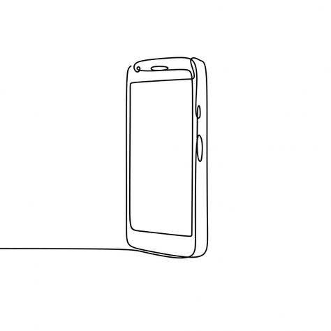 Phone Sketch Drawing, Cellphone Drawing, Phone Illustrations, Smartphone Drawing, Phone Sketch, Telephone Drawing, Mobile Drawing, Smartphone Illustration, White Telephone