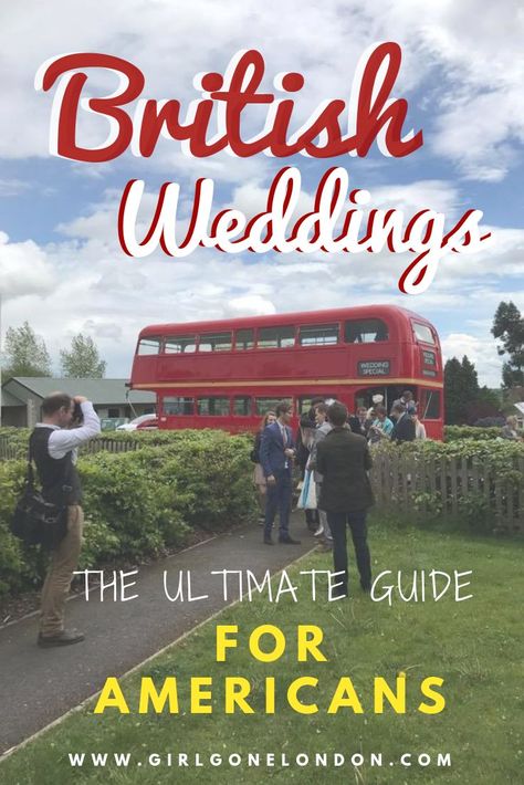 As an American in the UK, I've gone to plenty of British weddings, so I'm bringing you the most important guide to British weddings.  From how long the wedding lasts to Father/Daughter dances to "wedding breakfasts," this is a great guide for any expat in the UK or international brides.  #expat #wedding #internationalwedding #Americanexpat British Weddings, Wedding License, British Wedding, Wedding Schedule, Moving To The Uk, Reception Dinner, Religious Wedding, Bride Sister, English Wedding