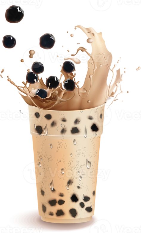 Milk Tea Png, Tea Png, Thai Milk Tea, Pearl Milk Tea, Art School Supplies, Boba Pearls, Pearl Tea, Bubble Tea Boba, Bubble Milk Tea