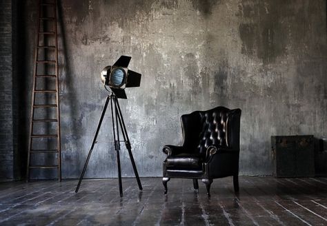 Small Photography Studio, Photography Studio Design, Studio Chairs, Decor Studio, Dream Photography, Artistic Space, Industrial Interior Design, Industrial Photography, Dream Studio