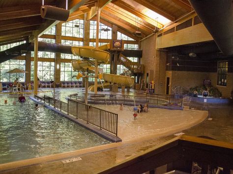 Indoor water park - Abe Martin Lodge - Brown County State Park Travel Indiana, Brown County State Park, Nashville Indiana, Turkey Run State Park, Brown County Indiana, Indoor Water Park, State Park Cabins, Indiana Travel, Brown County