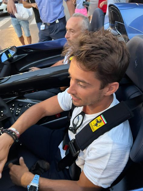 Charles Leclerc Driving, Prince Of Monaco, White Ferrari, French Boys, Dirty Air, Formula Uno, Happy Wife, Charles Leclerc, Man Crush