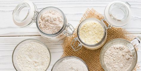 The Different Types of Flour - Best Flour for Baking and Cooking Healthy Flour Substitute, Beras Ketan, Healthy Flour, Flour Substitute, Flour Alternatives, Baking Substitutes, Types Of Flour, Spelt Flour, Pastry Flour