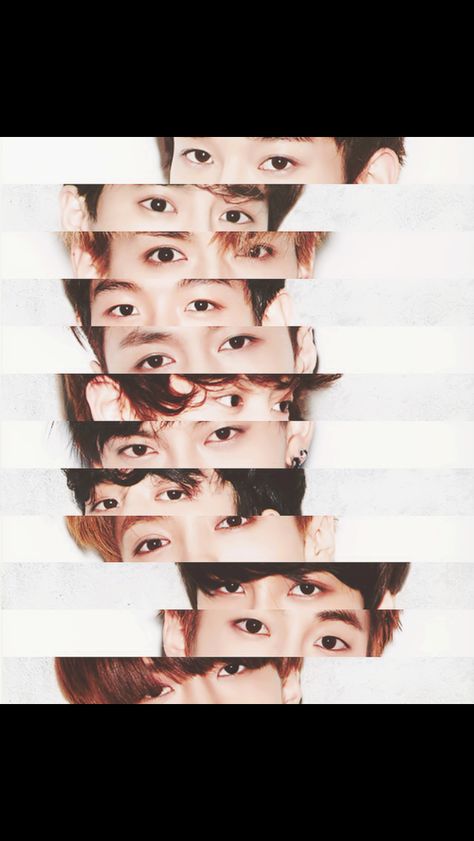 sxmmie* Exo Eyes, Lay Yixing, Exo 12, Kai Jongin, L Wallpaper, Exo Ot12, Exo Korean, Baekhyun Chanyeol, Chanyeol And Do