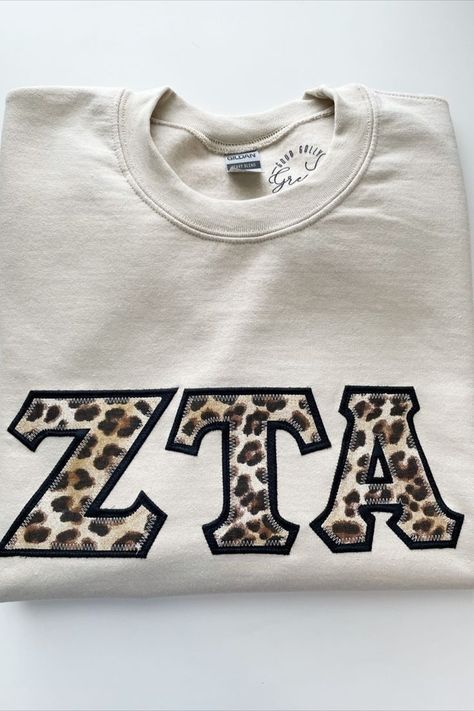 Sorority Letters Shirt, Sorority Letter Shirt, Stitched Letters Sorority, Sorority Stitched Letters, Sorority Letter Shirts, Sorority Letters Sweatshirt, Zta Letters, Sorority Shirts Letters, Big Lil Gifts