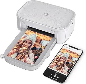 HP Sprocket Studio Plus WiFi Printer – Wirelessly Prints 4x6” Photos from Your iOS & Android Device, White Picture Printer, Hp Sprocket, Small Printer, Portable Photo Printer, Instant Photo, Portable Printer, Mini Printer, Computer Camera, Waterproof Paper