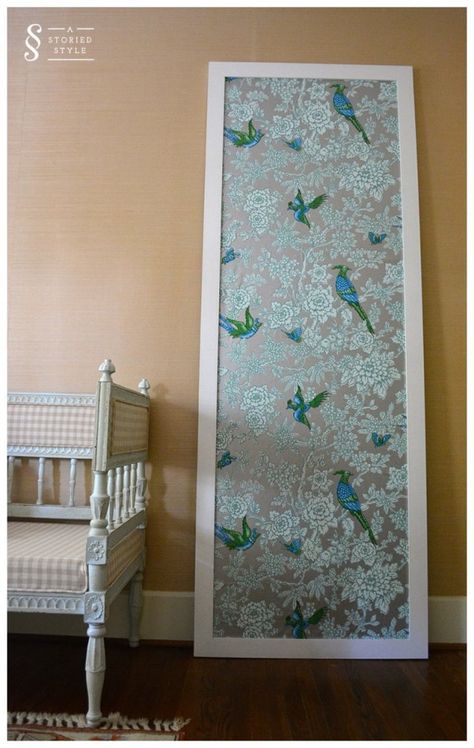 My Framed Wallpaper Panel Wallpaper Panels Framed, Framed Wallpaper Panels, Wallpaper Headboard, Diy Large Wall Art, Wall Partition Design, Velvet Wallpaper, Art Deco Living Room, Photo Frame Wallpaper, Wallpaper Stencil