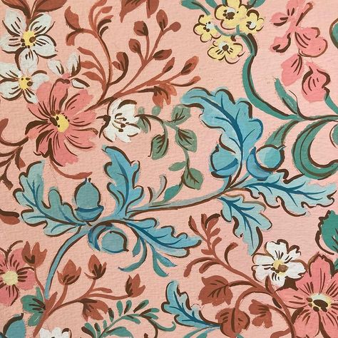 Hand painted spring floral pattern by British designer and illustrator Clare Therese Gray Clare Therese, Spring Palette, Colour Combinations, British Design, Spring Floral, In The Morning, Surface Design, The Morning, Floral Pattern