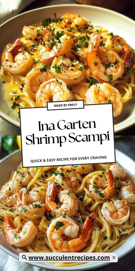 Whip up the Perfect Shrimp Scampi by Ina Garten! Whether for a dinner party or a family meal, this flavorful dish with tender shrimp and buttery garlic sauce is sure to be a hit. Ina Garten Shrimp Scampi, Ina Garten Shrimp, Buttery Garlic Sauce, Lemon Shrimp Pasta, Garlic Shrimp Pasta, Shrimp Scampi Recipe, Shrimp Recipes For Dinner, Angel Hair Pasta, Shrimp Dishes