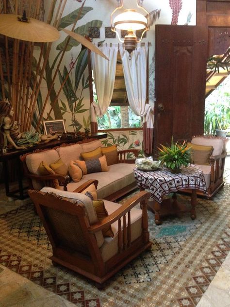 FWidayanto Rumah KeramikDepokIndonesia Fun Interior, Minimalist Living Room Decor, Earthship Home, Asian Homes, Tropical Home Decor, Asian Home Decor, Outdoor Furniture Plans, Minimalism Interior, Room Design Bedroom