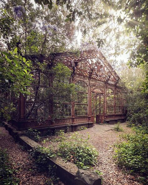 Steampunk Greenhouse, Abandoned Greenhouse, Eerie Places, Steampunk Tendencies, European Antiques, Urban Exploration, Abandoned Buildings, Google Chrome, Beautiful Buildings