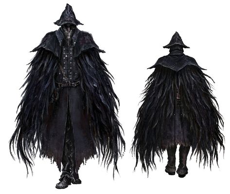 Eileen the Crow from Bloodborne Bloodborne Cosplay, Eileen The Crow, Bloodborne Concept Art, Feather Outfit, Crow Mask, Bloodborne Art, Crow Art, Bloodborne, The Crow