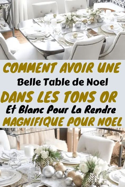 Ce décor de table de Noël est parfait pour les diners de fête en famille, les grands diners et les mariages d’hiver ! Le billet d’aujourd’hui fait partie de l’édition de Noël de la série Styled and Set Entertaining Blog Tour, où les 28 blogueurs créatifs de la semaine partagent de nouvelles idées de divertissement pour les vacances ! Un paysage de table élégant en or et blanc — étape par étape : Decoration Table, Xmas Decorations, Blogging, Table Settings, Sweet Home, Coin, Table Decorations, Christmas, Home Decor