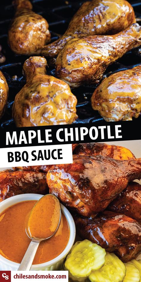 Marinate Pork Chops, Maple Chipotle Sauce, Chipotle Bbq Sauce Recipe, Chipotle Bbq Sauce, Best Sauce Recipe, Marinated Pork Chops, Homemade Sauce Recipes, Marinated Pork, Bbq Sauce Recipe