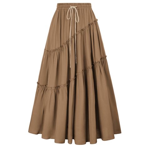 Maxi Skirt Fall, Skirts Vintage, Long Skirts For Women, Women Skirts, Hem Skirt, Fall Skirts, Mode Vintage, Skirts With Pockets, Modest Outfits