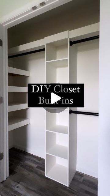 Closet Organization Ideas Small Storage, Cupboard Into Wardrobe, Easy Closet Built Ins, Closet With Deep Sides, Diy Attic Closet, Bedroom Closet Organization Ideas Layout, Convert Closet To Built In Cabinets, Small Bedroom Walk In Closet Ideas, Small Closet Design Bedrooms