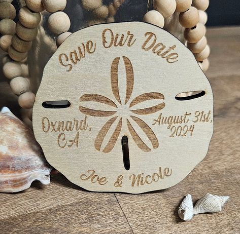 Sand Dollar Save the Date // Beach Wedding // Beach Favor - Etsy Wedding Decor Beach Theme, Save The Date Ideas Beach Wedding, Beach Themed Save The Dates, Disney Beach Wedding, Diy Beach Wedding Ideas, Beach Wedding Ideas Decorations, September Beach Wedding, Small Beach Wedding Ideas, Wedding Beach Ideas