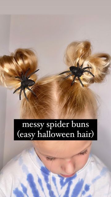 Halloween Makeup For Kids, Two Buns Hairstyle, Olive Hair, Witch Hair, Hair Puff, Mohawk Hairstyles, Wacky Hair, Styles Ideas, Trendy Halloween