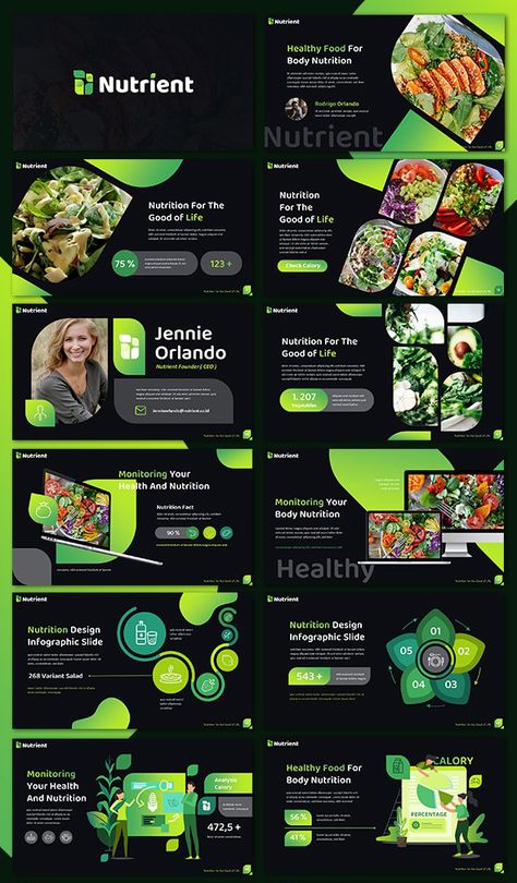 Organic Presentation Design, Thank You For Your Attention Powerpoint, Presention Ideas, Food Presentation Design, Food Presentation Ideas, Mẫu Power Point, Presentation Food, Presentation Slides Design, Presentation Deck