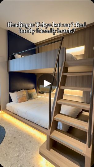 18K views · 1.6K reactions | Have you seen hotels with bunk bed?!

Was searching for a hotel in Tokyo that can fit our family of 4 but most of the hotels either have very limited family rooms that gets fully booked months before the travel dates or very tiny room that requires four of us to squeeze into two twin bed. 

Came across this relatively new hotel that has bunk bed and thought that this was such a good idea for land scarce Tokyo. The room we booked has a queen bed at the lower bunk, single bed at the upper bunk and an additional sofa bed so this room is large enough for even 4 adults. They even have larger rooms that could fit 6-8 people.

Location wise, this is not the best as it is 10 minutes walk from Ryogoku station but there are lots of eateries around and Ryogoku station is Adult Double Bunk Beds, Bunk Beds Small Room Ideas, Bunk Bed Ideas For Adults, Bunk Bed For Adults, Adult Bunk Bed, Bunk Beds For Adults, Room With Bunk Beds, Hotel In Tokyo, Girls Bunk Beds