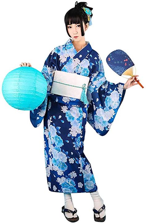 Japanese Costume Woman, Japanese Yukata Women, Yukata Women, Fox Cosplay, Japanese Kimono Dress, Festival Kimono, Kimono Cosplay, Japanese Yukata, Japanese Traditional Clothing