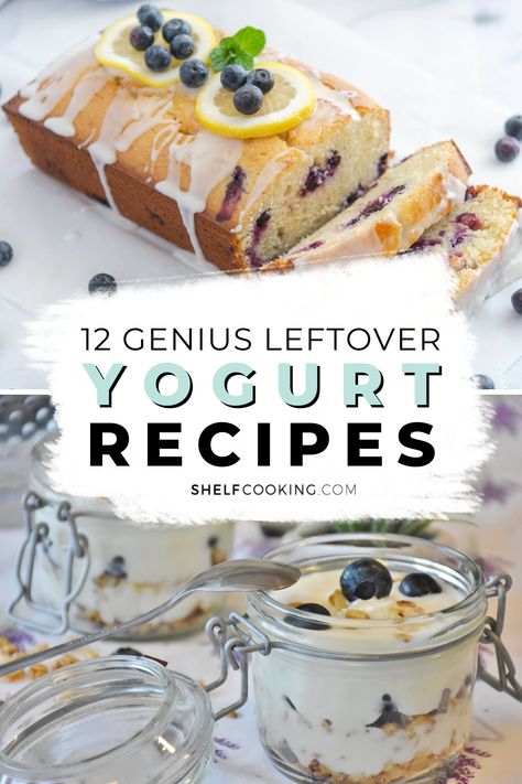 If you've got more yogurt than you know what to do with, we've got your back. Today we're dishing out a dozen delicious recipes using yogurt, plus some genius storage hacks that will help you cut the waste! Fat Free Yogurt Recipes, Yogurt In Recipes, Recipe Using Plain Yogurt, Greek Yogurt Recipes Breakfast, Recipes Using Yogurt, Plain Yogurt Recipes, Yogurt Recipes Breakfast, Greek Yogurt Recipes Dessert, Greek Yogurt Recipes Healthy