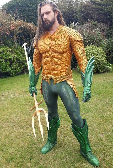 Aqua Man Costume, Aquaman Costume, Aquaman Cosplay, Aqua Man, Fotos Ideas, Now And Then Movie, Hero Costumes, Man Movies, Super Hero Costumes