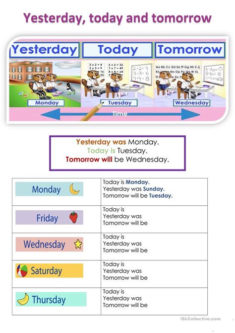 Speaking Activities Esl, What Day Is Today, Weather Worksheets, Today Is Monday, Calendar Cards, Word Order, Social Studies Elementary, Conversation Cards, A Worksheet