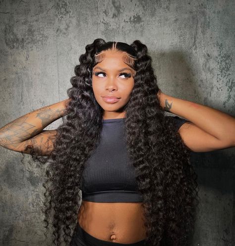 All Posts • Instagram Deep Wave Wigs For Black Women, Concert Hairstyles Ideas, Lace Wigs Styles, Hd Lace Wigs, Frontal Wig Hairstyles, Birthday Hairstyles, Frontal Hairstyles, Deep Wave Hairstyles, Curly Lace Front Wigs