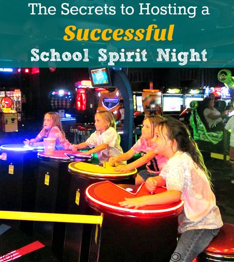 Spirit Night Ideas, Spirit Ideas For High School, Pto Family Fun Night Ideas, Spirit Night Fundraiser, Pto Parents Night Out, Pto Movie Night Fundraiser, Night School, School Night, School Community